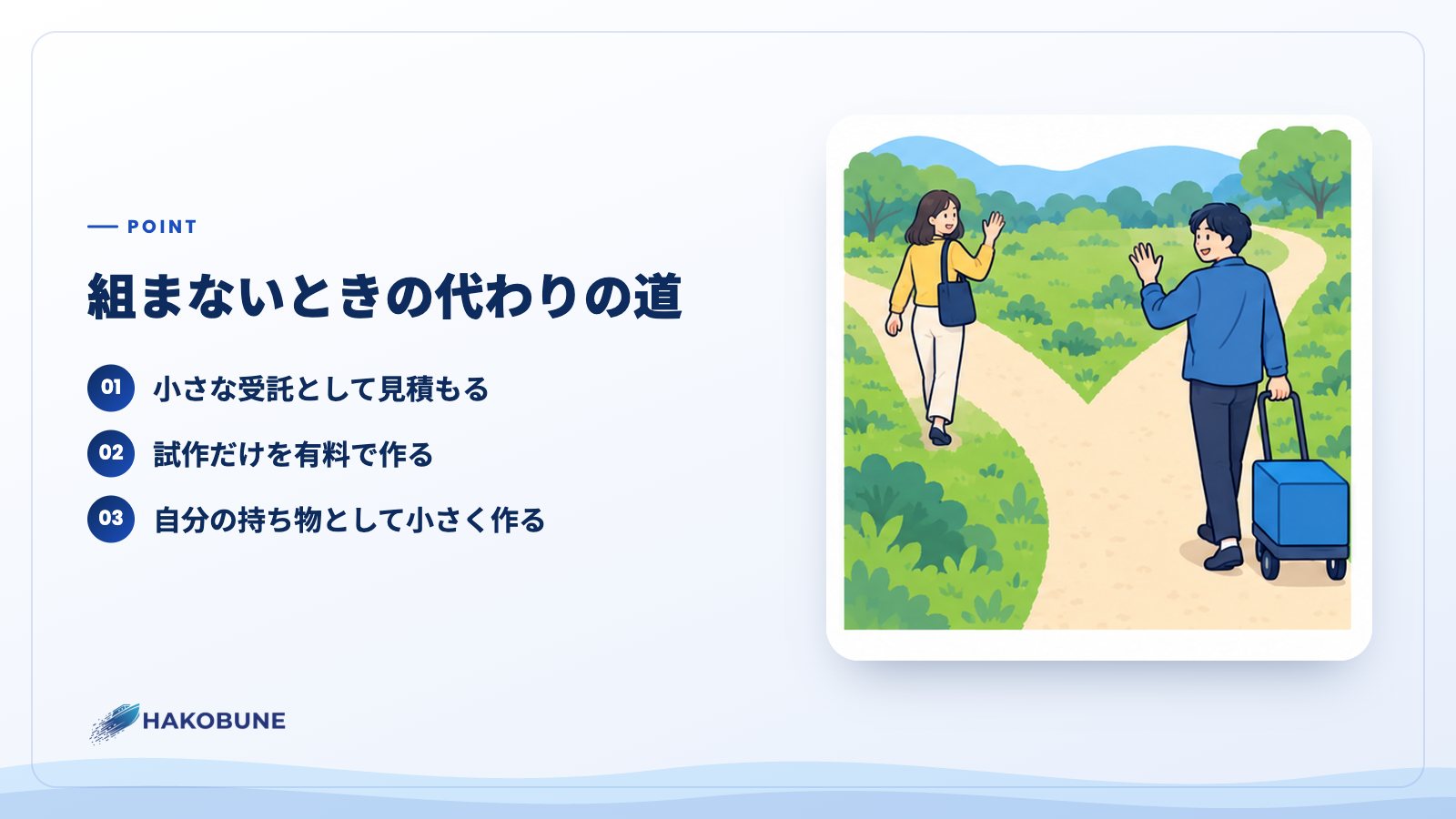 組まないときの代わりの道