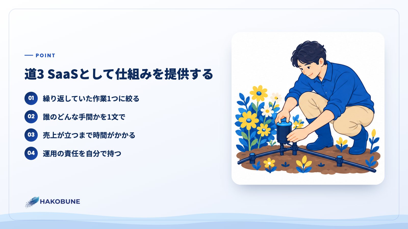 道3 SaaSとして仕組みを提供する